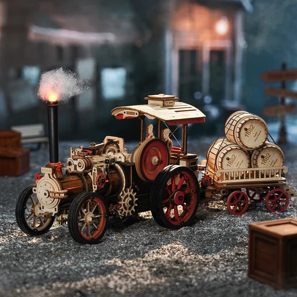 ROKR Steam Engine Mechanical 3D Wooden Puzzle